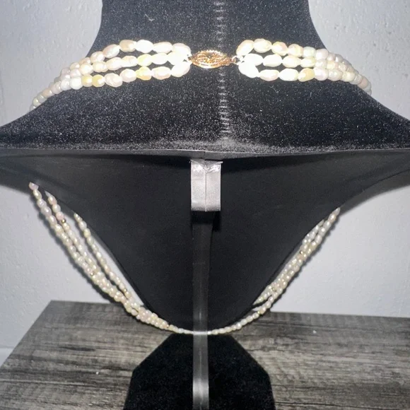 14k freshwater pearl necklace